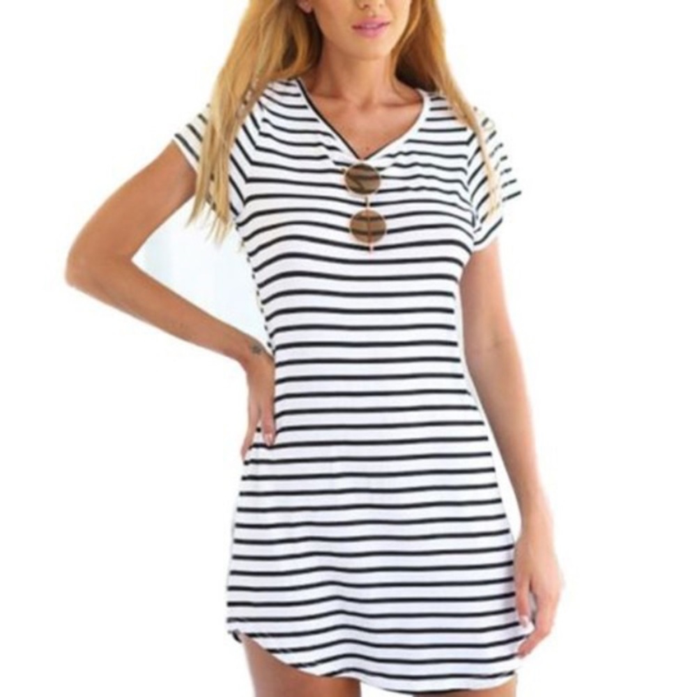 Simple Stipped Dress